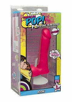 Slim Dong w/ Balls &amp; Vac-U-Lock Cup - Pink