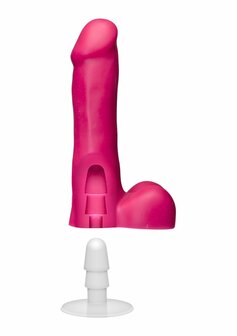 Slim Dong w/ Balls &amp; Vac-U-Lock Cup - Pink
