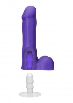 Slim Dong w/ Balls &amp; Vac-U-Lock Cup - Purple