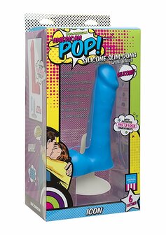 Slim Dong w/ Balls &amp; Vac-U-Lock Cup - Blue