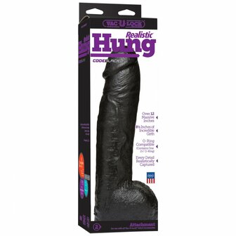 CodeBlack - Realistische Dildo - 30 cm