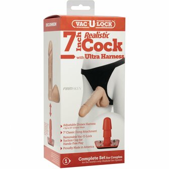 Realistische Lul + Ultra Harnas - 18 cm
