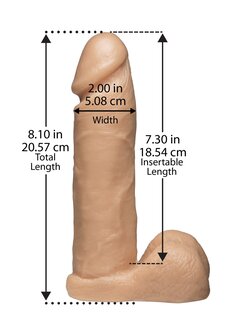 Realistische Lul + Ultra Harnas - 20 cm