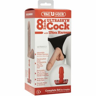 ULTRASKYN Harnas en Dildo - 20 cm