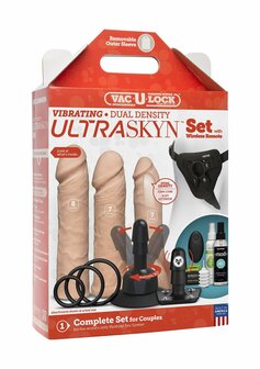 Vibrerende Dual Density ULTRASKYN Speeltjes Set + Afstandsbediening