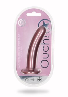 Smooth G-Spot Dildo - 6&#039;&#039; / 14,5 cm - Rose Gold