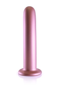 Smooth G-Spot Dildo - 7&#039;&#039; / 17 cm - Rose Gold