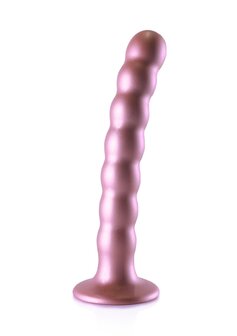 Beaded G-Spot Dildo - 6,5&#039;&#039; / 16,5 cm - Rose Gold