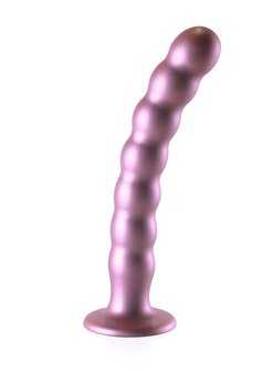 Beaded G-Spot Dildo - 8&#039;&#039; / 20,5 cm - Rose Gold