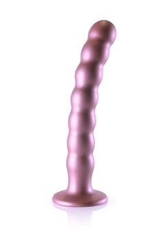 Beaded G-Spot Dildo - 8&#039;&#039; / 20,5 cm - Rose Gold