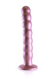Beaded G-Spot Dildo - 8&#039;&#039; / 20,5 cm - Rose Gold
