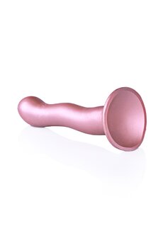 Ultra Soft Curvy G-Spot Dildo - 7&#039;&#039; / 17 cm - Rose Gold