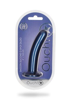 Smooth G-Spot Dildo - 6&#039;&#039; / 14,5 cm - Metallic Blue
