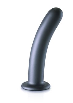 Smooth G-Spot Dildo - 7&#039;&#039; / 17 cm - Gun Metal