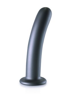 Smooth G-Spot Dildo - 7&#039;&#039; / 17 cm - Gun Metal