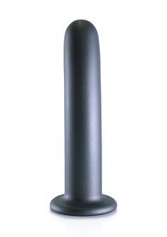 Smooth G-Spot Dildo - 7&#039;&#039; / 17 cm - Gun Metal