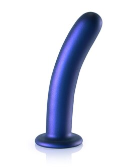 Smooth G-Spot Dildo - 7&#039;&#039; / 17 cm - Metallic Blue