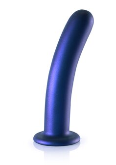 Smooth G-Spot Dildo - 7&#039;&#039; / 17 cm - Metallic Blue