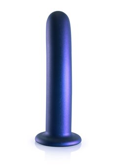 Smooth G-Spot Dildo - 7&#039;&#039; / 17 cm - Metallic Blue