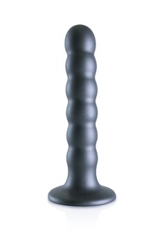 Beaded G-Spot Dildo - 5&#039;&#039; / 13 cm - Gun Metal