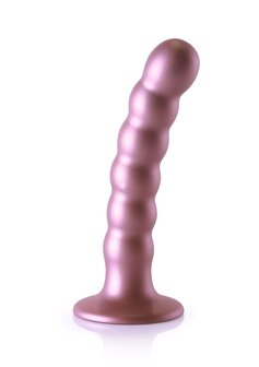 Beaded G-Spot Dildo - 5&#039;&#039; / 13 cm - Rose Gold