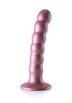 Beaded G-Spot Dildo - 5&#039;&#039; / 13 cm - Rose Gold