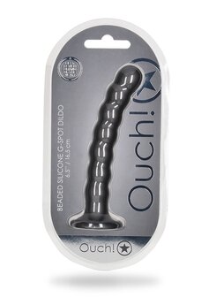 Beaded G-Spot Dildo - 6,5&#039;&#039; / 16,5 cm - Gun Metal