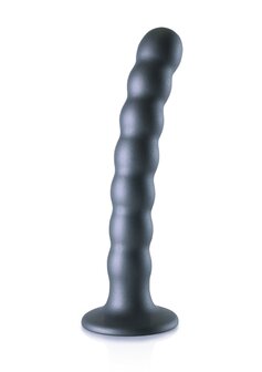 Beaded G-Spot Dildo - 6,5&#039;&#039; / 16,5 cm - Gun Metal