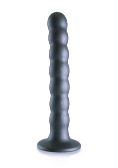 Beaded G-Spot Dildo - 6,5&#039;&#039; / 16,5 cm - Gun Metal