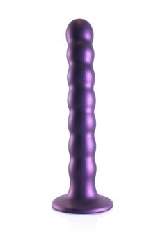 Beaded G-Spot Dildo - 6,5&#039;&#039; / 16,5 cm - Metallic Purple