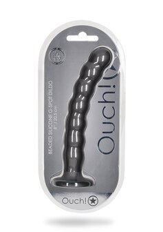 Beaded G-Spot Dildo - 8&#039;&#039; / 20,5 cm - Gun Metal