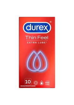Thin Feel Extra Lube - Kondooms - 10 Stuks