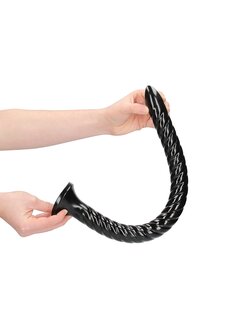 Swirled Anal Snake - 20&#039;&#039;/ 50 cm - Black