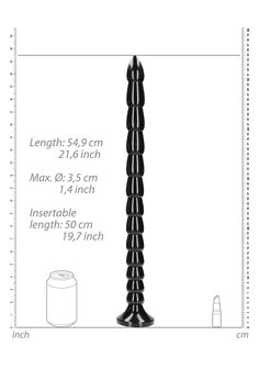 Stacked Anal Snake - 20&#039;&#039;/ 50 cm - Black
