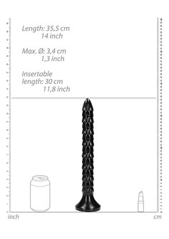 Scaled Anal Snake - 12&#039;&#039;/ 30 cm - Black