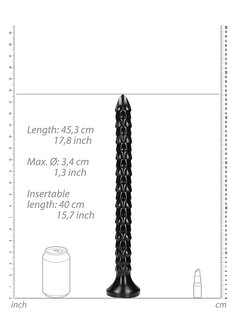Scaled Anal Snake - 16&#039;&#039;/ 40 cm - Black