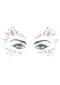 Body Jewelry Stickers - Face - Glow in the Dark - Opal One Size