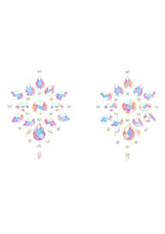 Body Jewelry Stickers - Nipples - Glow in the Dark - Opal One Size