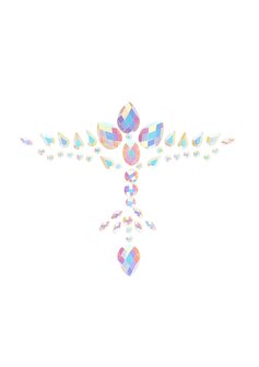 Body Jewelry Stickers - Chest - Glow in the Dark - Opal One Size