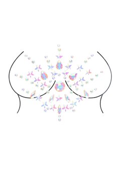 Body Jewelry Stickers - Chest - Glow in the Dark - Opal One Size