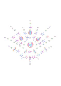 Body Jewelry Stickers - Chest - Glow in the Dark - Opal One Size