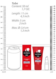 Originele CBD uit Amsterdam - Masturbatiecr&egrave;me voor Hem - 50 ml