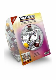 Glijmiddelen met Verschillende Fruit Smaken - Fishbowl - 50 Stuks