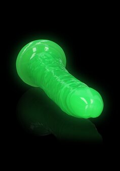 Slim Dildo Suction Cup - GitD - 9&#039;&#039; / 22,5 cm - Neon Green
