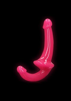 Strapless Strap-On - GitD - 6&#039;&#039; / 13,5 cm - Neon Pink