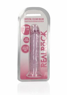 Straight Realistic Dildo Suction Cup - 7&#039;&#039; / 18 - Pink
