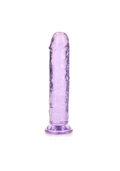 Straight Realistic Dildo Suction Cup - 7&#039;&#039; / 18 - Purple