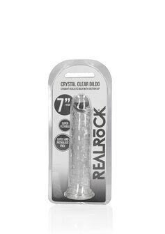 Straight Realistic Dildo Suction Cup - 7&#039;&#039; / 18 - Tra