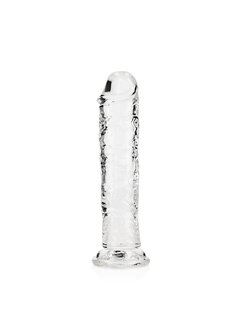 Straight Realistic Dildo Suction Cup - 7&#039;&#039; / 18 - Tra