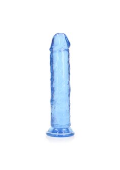 Straight Realistic Dildo Suction Cup - 8&#039;&#039; / 20 - Blue